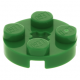 LEGO lapos elem kerek 2x2, zöld (4032)